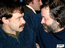Михаил Кочетков, Андрей Анпилов. Открытие клуба "Бард-удар". 12.12.2001г. Фотография А.Хорлина. Взято с www.bard.ru
